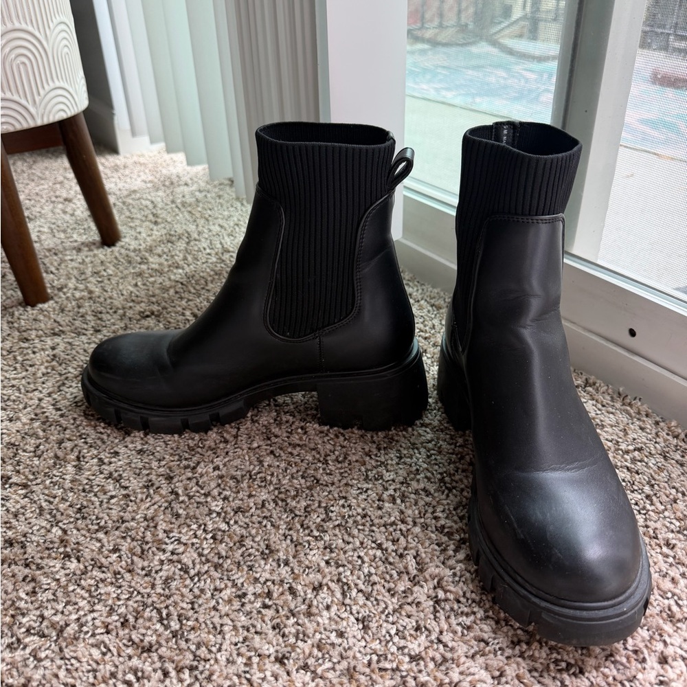 Steve Madden Hutch Sock Boots - Picture 7 of 9